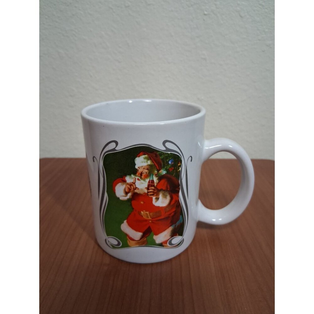 VTG Coca Cola Santa Coffee Mug 75th Anniversary Cup 2006 Gift Houston Harvest